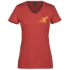 View Image 1 of 3 of Allmade Tri-Blend V-Neck T-Shirt - Ladies'
