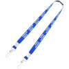 View Image 1 of 4 of Youth Polyester 5/8" Lanyard with Neck Clasp and Swivel Snap Hooks