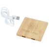 View Image 1 of 8 of Bamboo Wireless Charging Pad with Hub