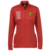 View Image 1 of 3 of adidas 3-Stripes Double Knit Full-Zip Jacket - Ladies'