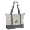 View Image 1 of 3 of Repose 10 oz. Zippered Tote - Embroidered