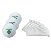 View Image 1 of 3 of Triple Golf Ball and Tee Clam Pack