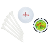 View Image 1 of 4 of Golf Ball Tee Clam Pak with Poker Chip