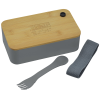 View Image 1 of 7 of Bento Box with Bamboo Cutting Board Lid - 24 hr