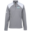 View Image 1 of 3 of adidas Textured Mixed Media 1/4-Zip Pullover - Men's