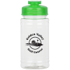 View Image 1 of 3 of Clear Impact Ring Water Bottle with Flip Drink Lid - 16 oz.