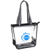 View Image 1 of 3 of Sigma Clear Zippered Tote