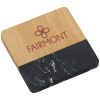 View Image 1 of 4 of Fuse Marble & Bamboo Coaster