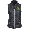 View Image 1 of 4 of Cutter & Buck Rainier Primaloft Insulated Printed Puffer Vest - Ladies'