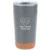 View Image 1 of 3 of Austin Vacuum Tumbler with Cork Bottom - 16 oz. - Laser Engraved
