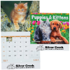 View Image 1 of 2 of Puppies & Kittens Calendar - Stapled