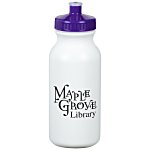 Sport Bottle with Push Pull Lid - 20 oz. - White