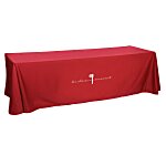 Hemmed Open-Back Poly/Cotton Table Throw - 8'