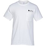Hanes Authentic Pocket T-Shirt - Screen - White