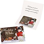 Greeting Card with Magnetic Calendar - Snowman