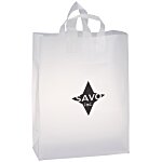 Soft-Loop Frosted Clear Shopper - 17" x 13"