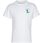 Hanes Authentic T-Shirt - Youth - Embroidered - White