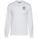 Gildan 5.5 oz. DryBlend 50/50 LS T-Shirt - Screen - White
