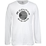 Gildan Softstyle LS T-Shirt - Men's - White - Screen