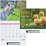 Baby Farm Animals Calendar - Spiral