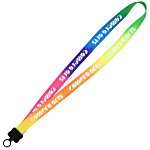 Tie-Dye Multicolor Lanyard - 3/4" - Plastic O-Ring