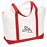 Large Heavyweight Cotton Canvas Boat Tote - Screen
