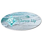 Metal Name Badge - Oval - 1-1/2" x 3" - Magnetic Back