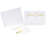 Embossed Snowflake Greeting Card
