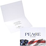 Patriotic Peace on Earth Greeting Card