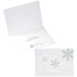 Holographic Snowflakes Greeting Card