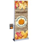 Advance Quick Change Double Sided Retractable Banner with Lit Pocket