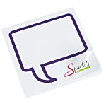 Souvenir Designer Sticky Note - 3" x 3" - Message Bubble - 50 Sheet