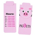 Paws and Claws Magnetic Bookmark - Pig