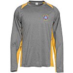 Heather Challenger Colorblock Long Sleeve Tee - Embroidered