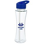 Clear Impact Curve Bottle with Flip Straw Lid - 17 oz.