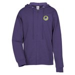 French Terry Fashion Full-Zip Hoodie - Embroidered