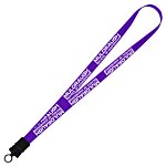 Smooth Nylon Lanyard - 3/4" - 34" - Snap Buckle Release - 24 hr