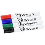 Broad Line Dry Erase Marker - Bullet Tip - Assorted - 4pk