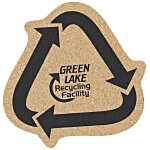 Large Cork Coaster - Recycle