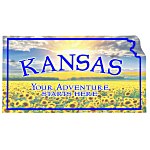 Flat Flexible Magnet - State - Kansas - 30 mil