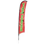 Outdoor Razor Sail Sign - 17' - One Sided