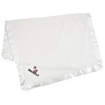 Satin Trim Tahoe Microfleece Baby Blanket 133467 : 4imprint.com