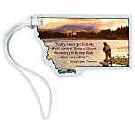 Soft Vinyl Full-Color Luggage Tag - Montana