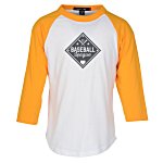 Colorblock 3/4 Sleeve Cotton Baseball T-Shirt - Youth