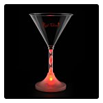 Martini Glass with Light-Up Spiral Stem - 6 oz. - 24 hr