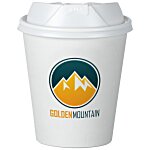 Insulated Paper Travel Cup with Lid - 12 oz - Low Qty - Full Color