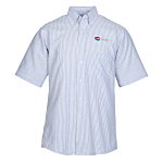Easy Care Short Sleeve Stripe Oxford Shirt - Men's