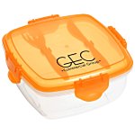 Square Clip Container with Cutlery