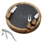 Normandy Swivel Base Cheese and Wine Set
