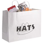 Matte White Shopping Bag - 12" x 16"